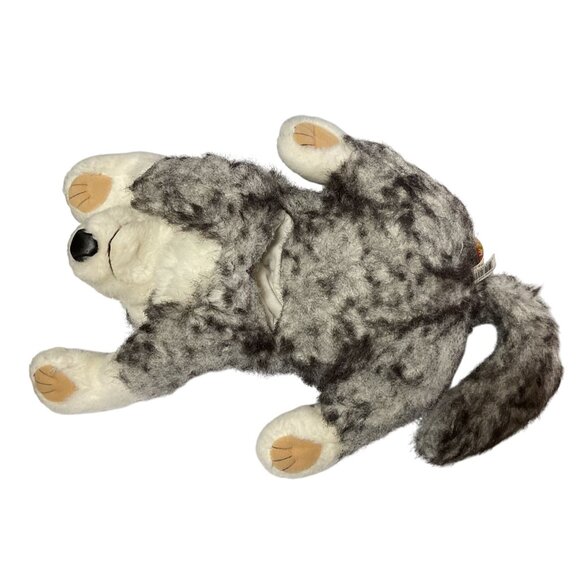 WOLF HUSKY DOG PUPPET REALISTIC FOLKMANIS FOLKTAILS FULLY BODY STUFFED ANIMAL - Picture 4 of 9